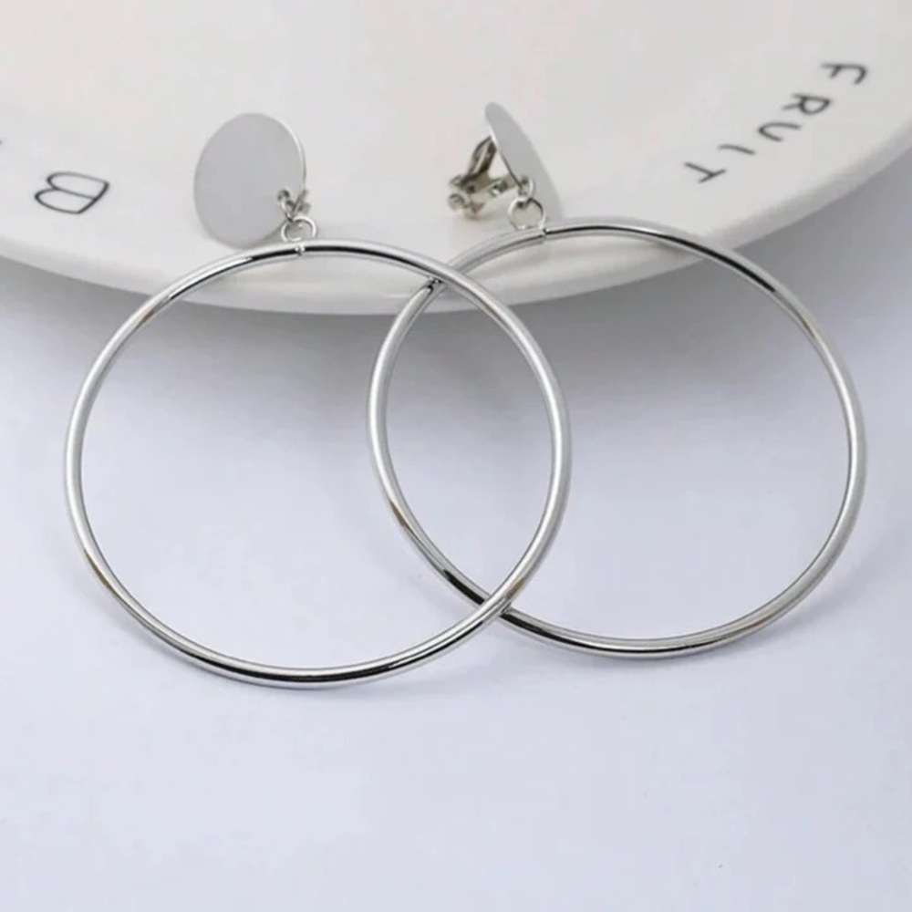 Hoop Clip On Earrings 
(New) - Picture 8 of 8
